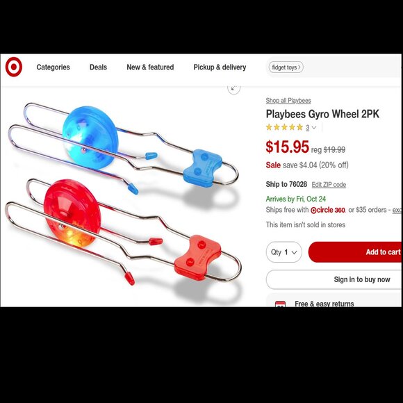 Vintage Gyro Wheel Friction Rail Toy (Set of 3) Lights Up Retro - Picture 9 of 9